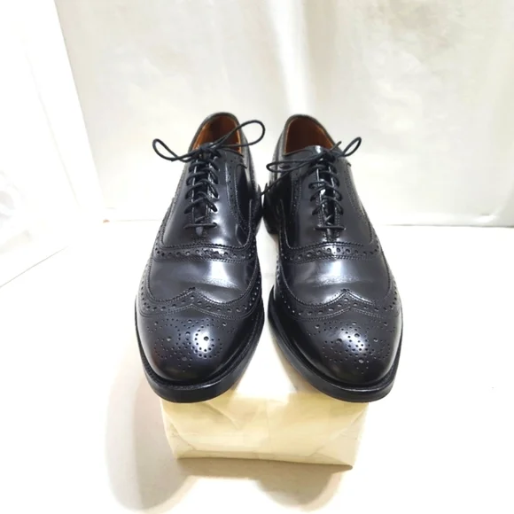 ALLEN EDMONDS BLACK DRESS SHOES SIZE 9.5 - Picture 1 of 14
